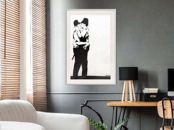 Poster 'Policemen Kissing'
