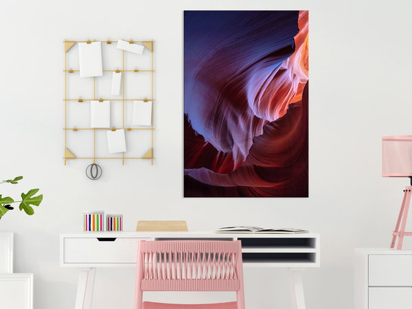 Kunstdruck auf Leinwand 'Colourful Sandstone Vertical'