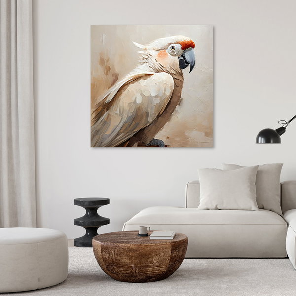 Kunstdruck auf Leinwand 'Majestic Cockatoo 1'