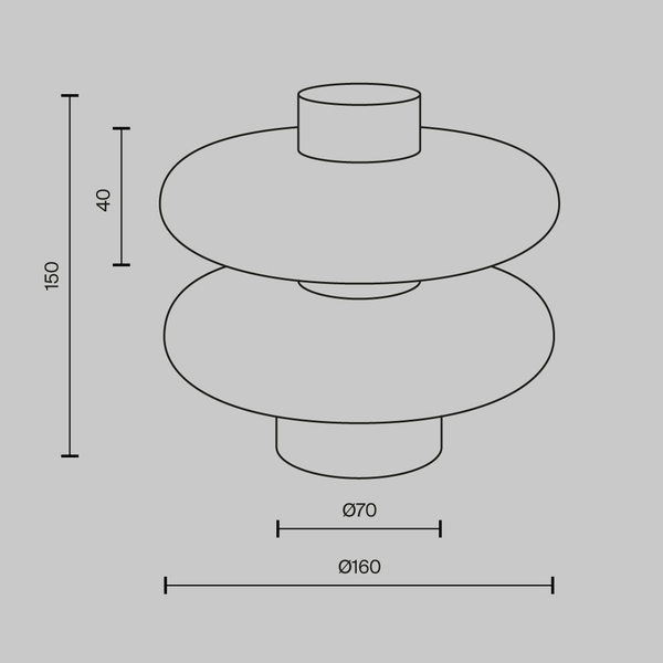 Table Lamp 'Nuvem 3'