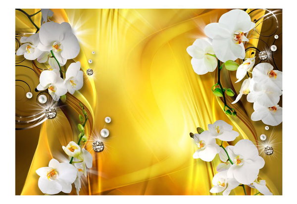 Tapete 'Orchid in Gold'