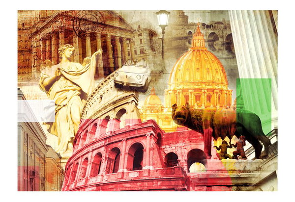 Tapete 'Rom - Collage'