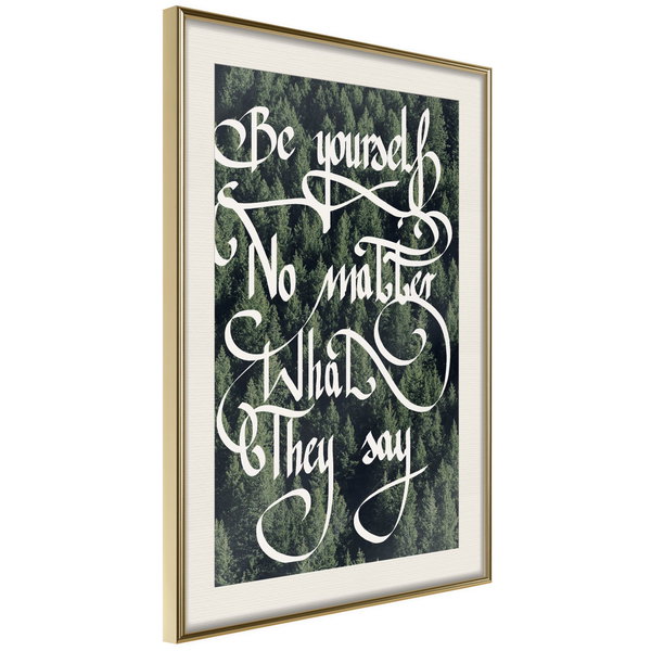 Poster 'Be Yourself'