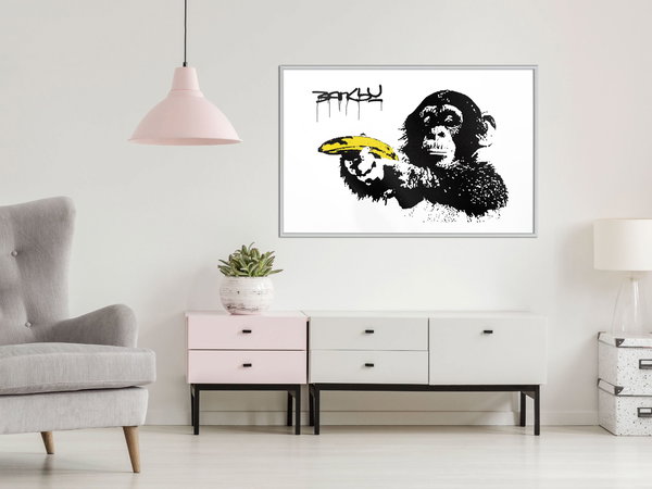 Poster 'Banksy: Monkey with Banana'