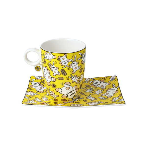 Goebel Becher mit Untertasse 'Magic Bunnies'