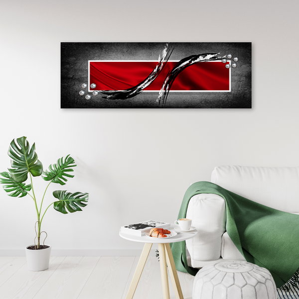 Kunstdruck auf Leinwand 'Crimson Symphony'