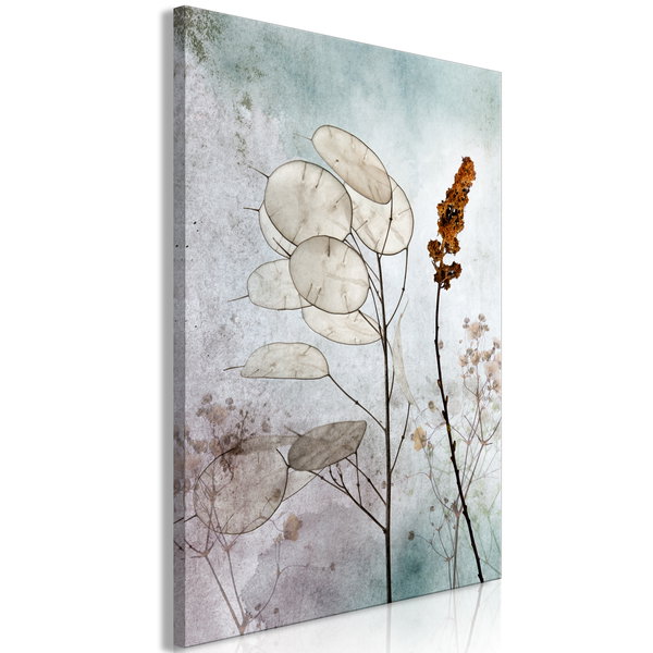 Impression sur toile 'Foggy Lunaria Vertical'