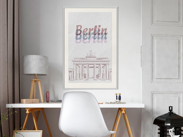 Poster 'Pastel Berlin'