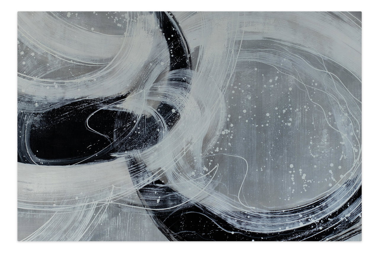 Olieverf schilderijen 'Contraversions' | Handgeschilderd unicum 180x120cm komt in de ruimte goed tot zijn recht.