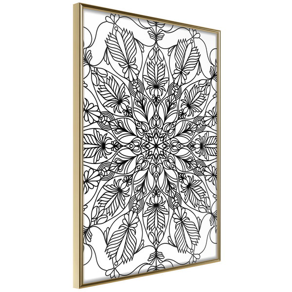 Poster 'Colour Your Own Mandala I'
