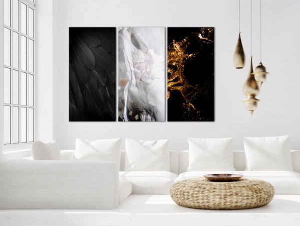 Kunstdruk op canvas 'Angels (3 Parts)'