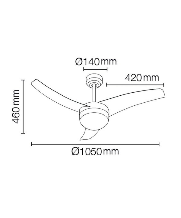 Deckenventilator 'Bloq AC'