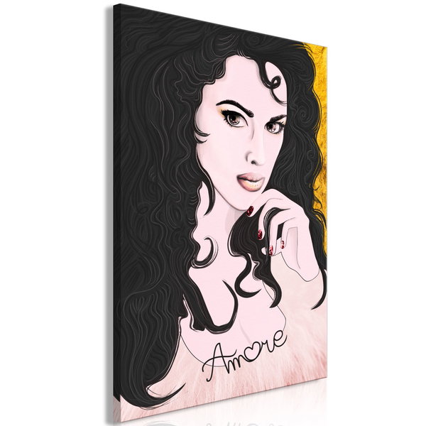 Art print on canvas 'Amore Mio Vertical'