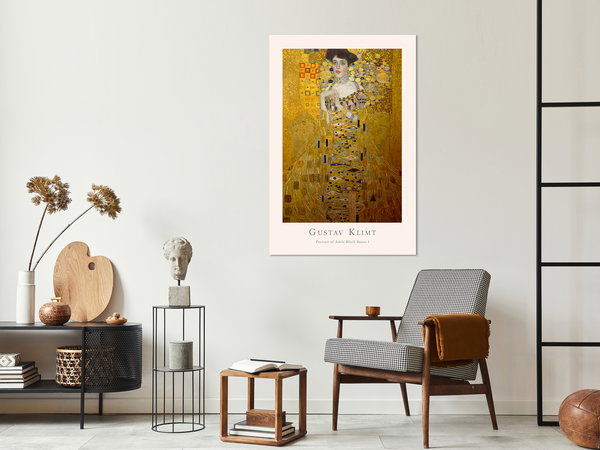 Kunstdruck auf Leinwand 'Gustav Klimt - Portrait of Adele Bloch Vertical'