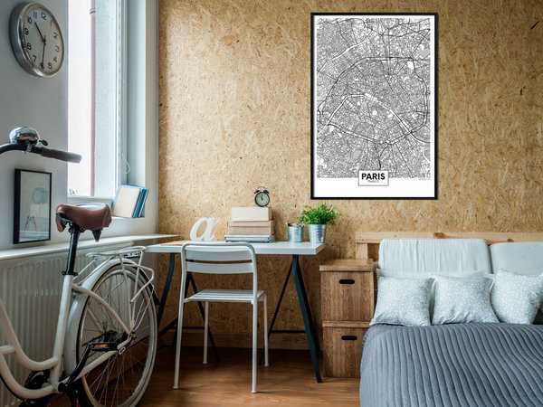 Poster 'City Map: Paris'