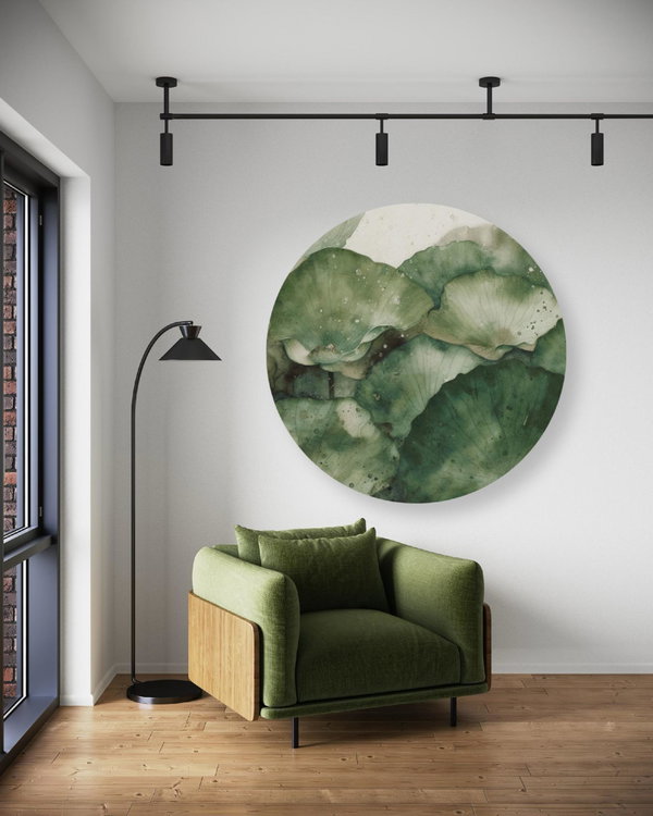 Rond schilderij 'Tranquil Waters'