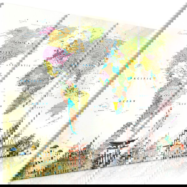 Umelecké výtlačky na plátne 'Wonders of the World (3 Parts)'