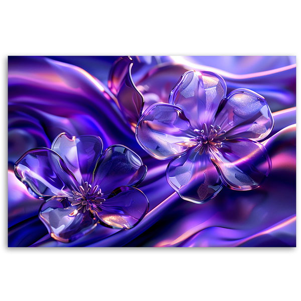 Kunstdruck auf Leinwand 'Amethyst Prism Blossoms'