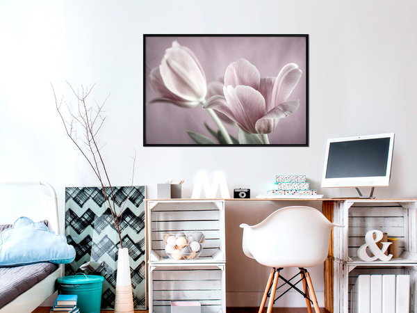 Poster 'Pastel Tulips I'