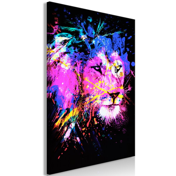 Impression sur toile 'Rainbow Mane Vertical'