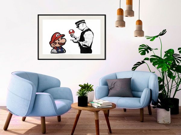 Poster 'Banksy: Mushroom Picker'