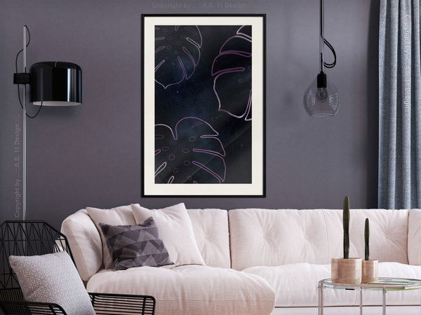 Poster 'Monstera Outline'