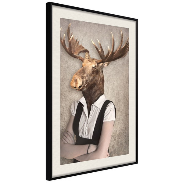 Poster 'Brainy Moose'