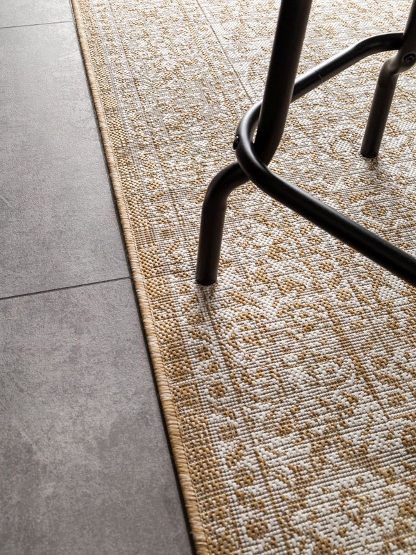 Design rug 'Cleo Cream/Beige' 80x150cm
