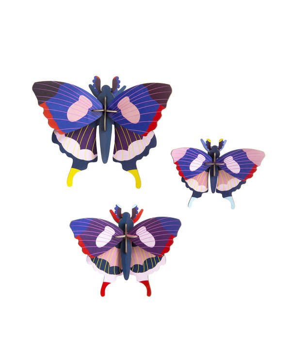 Sculptură de perete din carton 'Bold Butterfly Set'