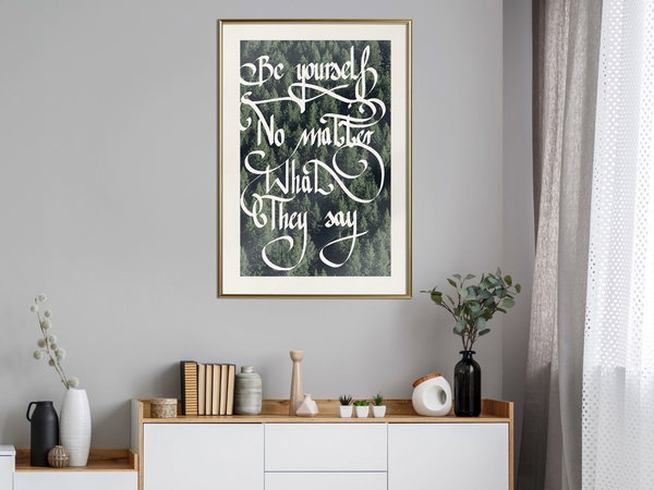 Poster 'Be Yourself'