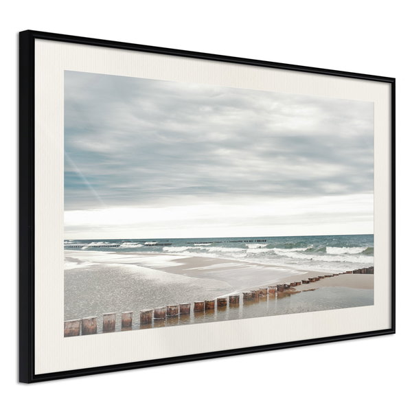 Poster 'Chilly Morning at the Seaside'