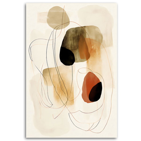 Kunstdruck auf Leinwand 'Organic Harmony'