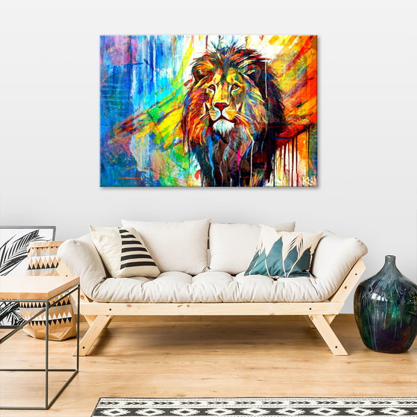 Kunstdruck auf Leinwand 'Majestic Roar of Colors 1'