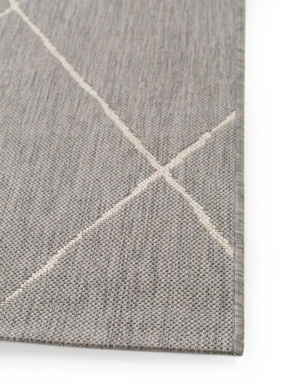 Design In- &amp; Outdoor-Teppich Metro Grau