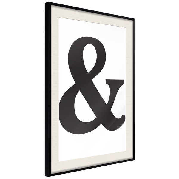 Poster 'Ampersand (Black)'