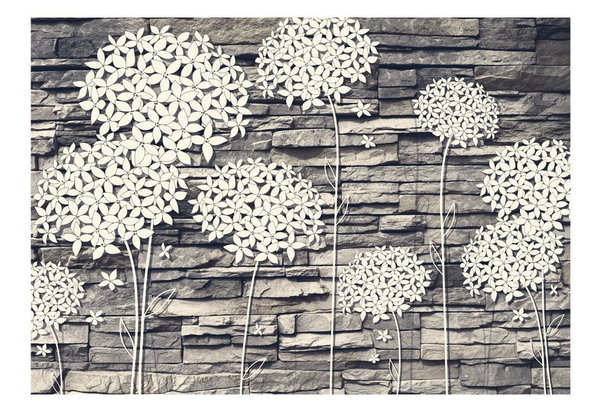 Tapete 'Stones Flowers'