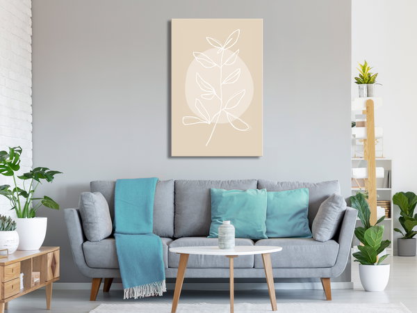 Kunstdruck auf Leinwand 'Bright Twig Vertical'