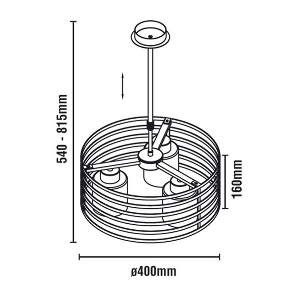 Pendelleuchte 'Cell CW'
