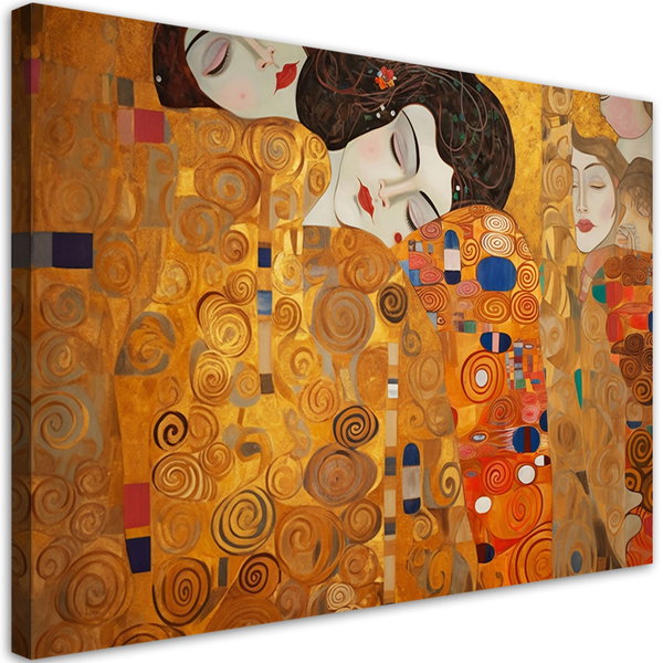 Kunstdruck auf Leinwand 'Klimt - Golden Reverie'