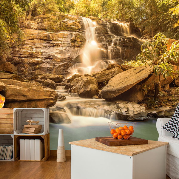 Carta da parati autoadesiva 'Sunny Waterfall'