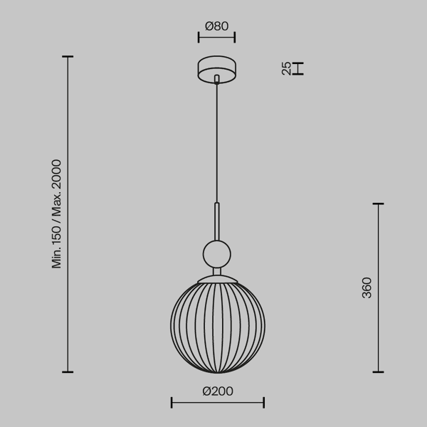 Lampa Wisząca 'TAVO'