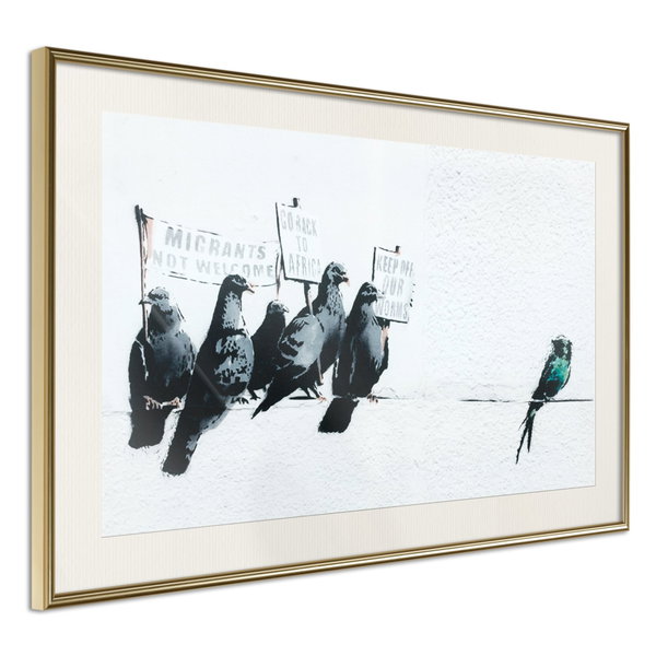 Poster 'Xenophobic Pigeons'