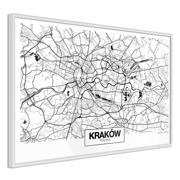 Poster 'City Map: Cracow'
