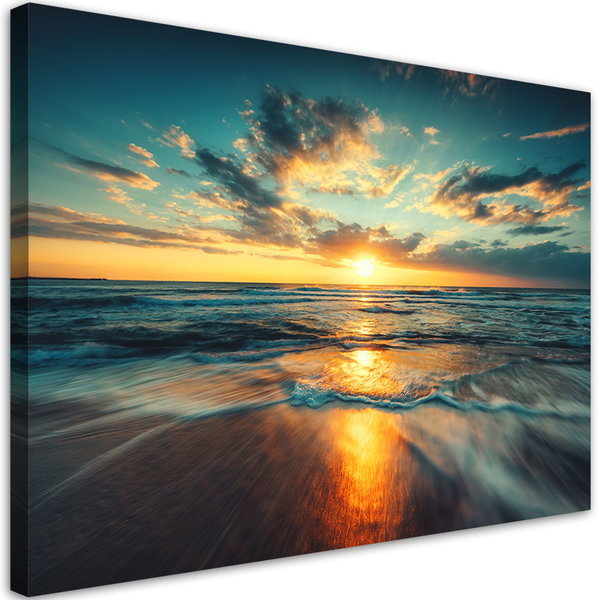 Kunstdruck auf Leinwand 'Sea Blaze'