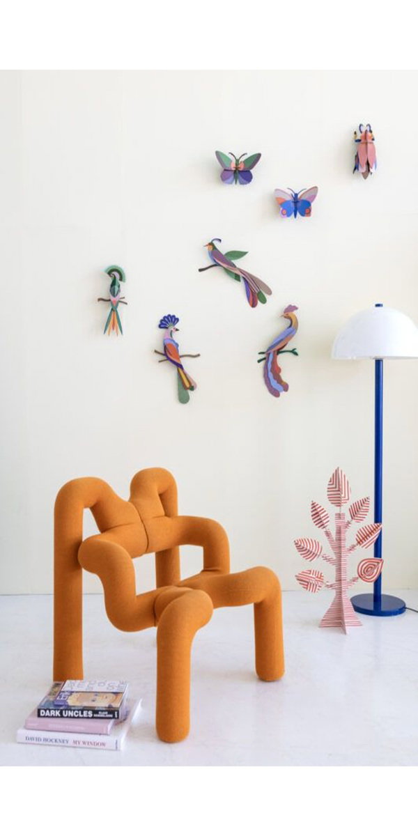 Wanddeko Papier 'Exotischer Vogel'