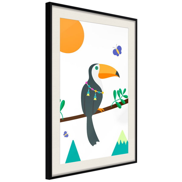 Poster 'Toucan And Butterflies'