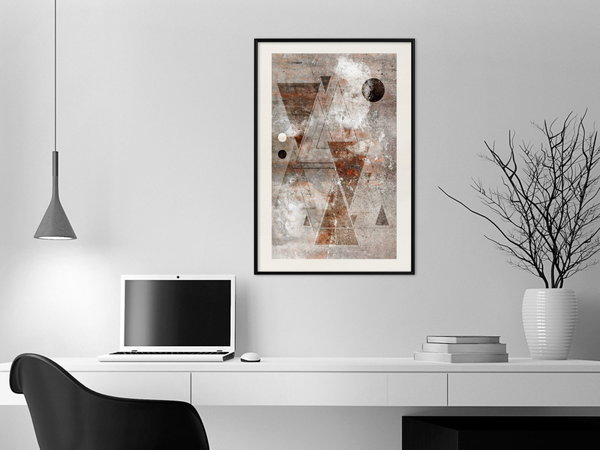 Poster 'Brick-Built Triangles'