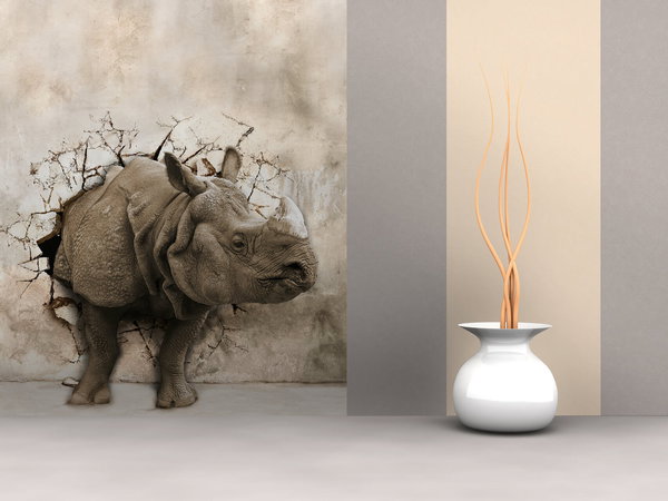 Tapete 'Break Through' 400x267cm