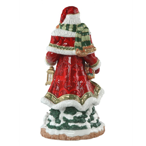 Moderná porcelánová figúrka 'Santa with Lantern' od Goebel 25,5x49x26cm