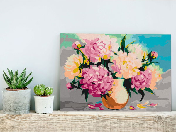 Malen nach Zahlen für Erwachsene 'Flowers in Vase'
